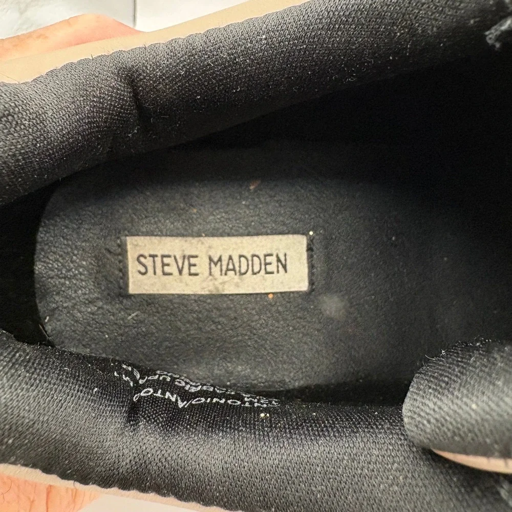 Steve Madden Antonio Mens Chunky Sneakers Gold Tan Black Mesh ANTOO-M1 Size 12M